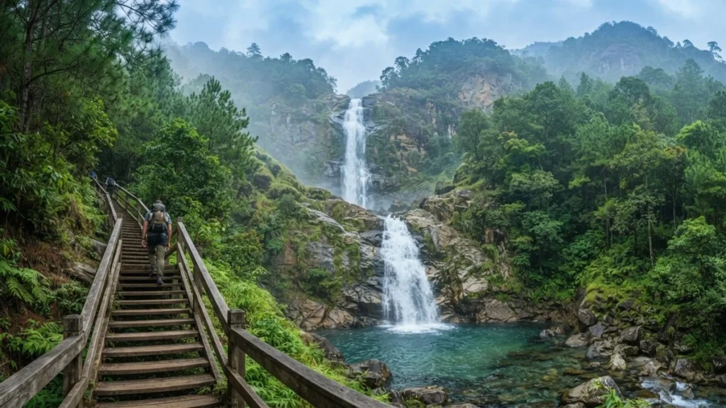 curug muara jaya majalengka air terjun tertinggi di lereng gunung ciremai