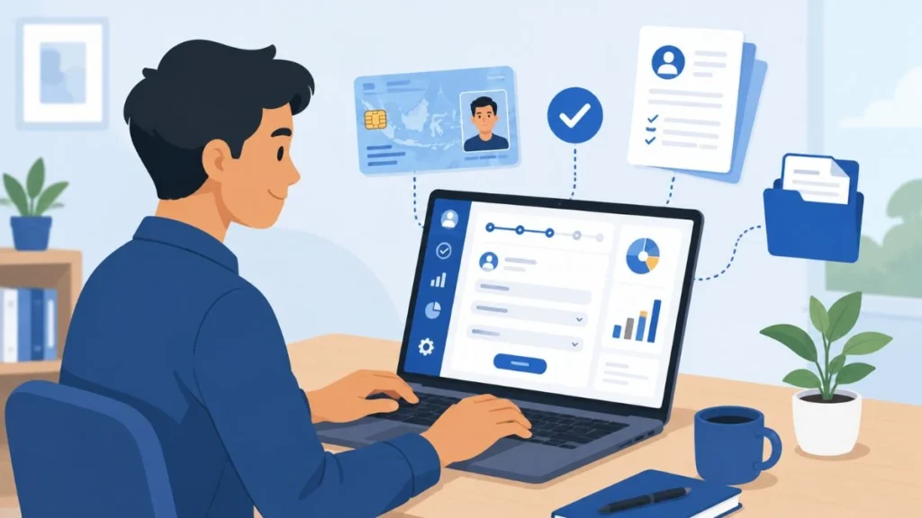 ilustrasi cara pendaftaran npwp online lewat coretax djp